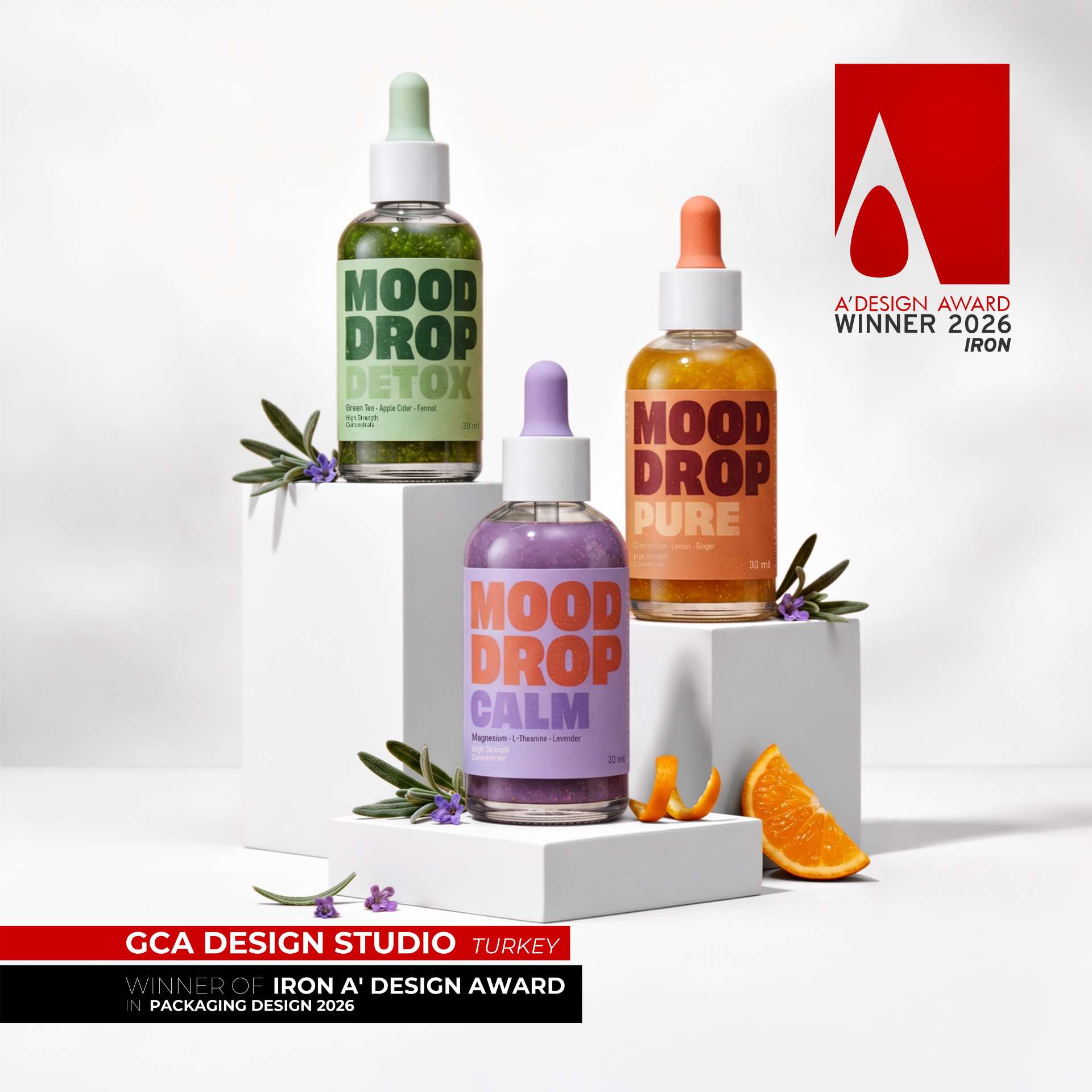 GCA Design Studio Tasarımı Mood Drop’a A’ Design Award’dan Iron Ödül!